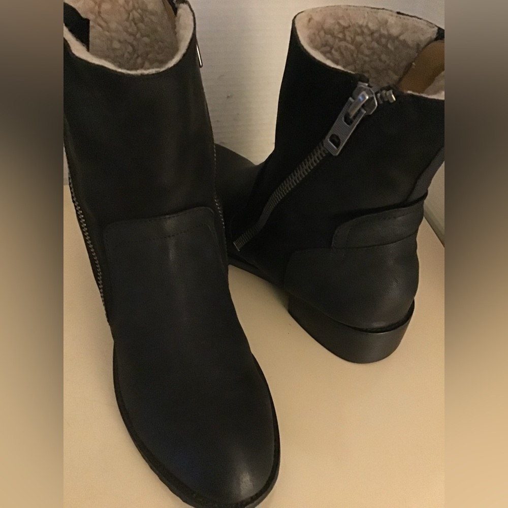 Dolce Vita women black leather biker boots US 11 Euro 42